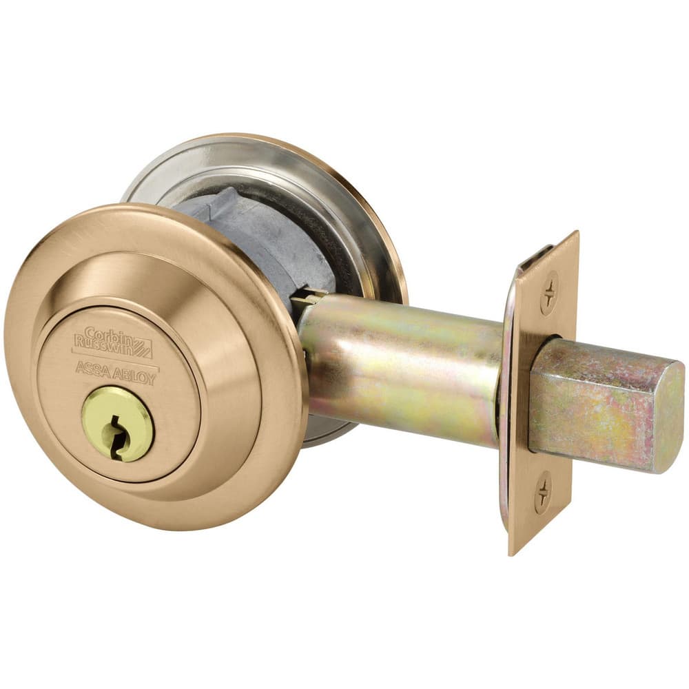 Deadbolts, Deadbolt Type: Deadbolt , Lock Type: Single Cylinder , Key Type: Keyed Different , Mount Type: Through Hole , Material: Steel  MPN:DL3011-612