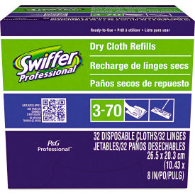 Swiffer® Dry Refill Cloths For Swiffer Sweeper 32 Wipes/Box 6 Boxes/Case - PAG33407CT PAG33407CT