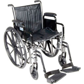 Silver Sport 2 Wheelchair Non Removable Fixed Arms Elevating Leg Rests 18