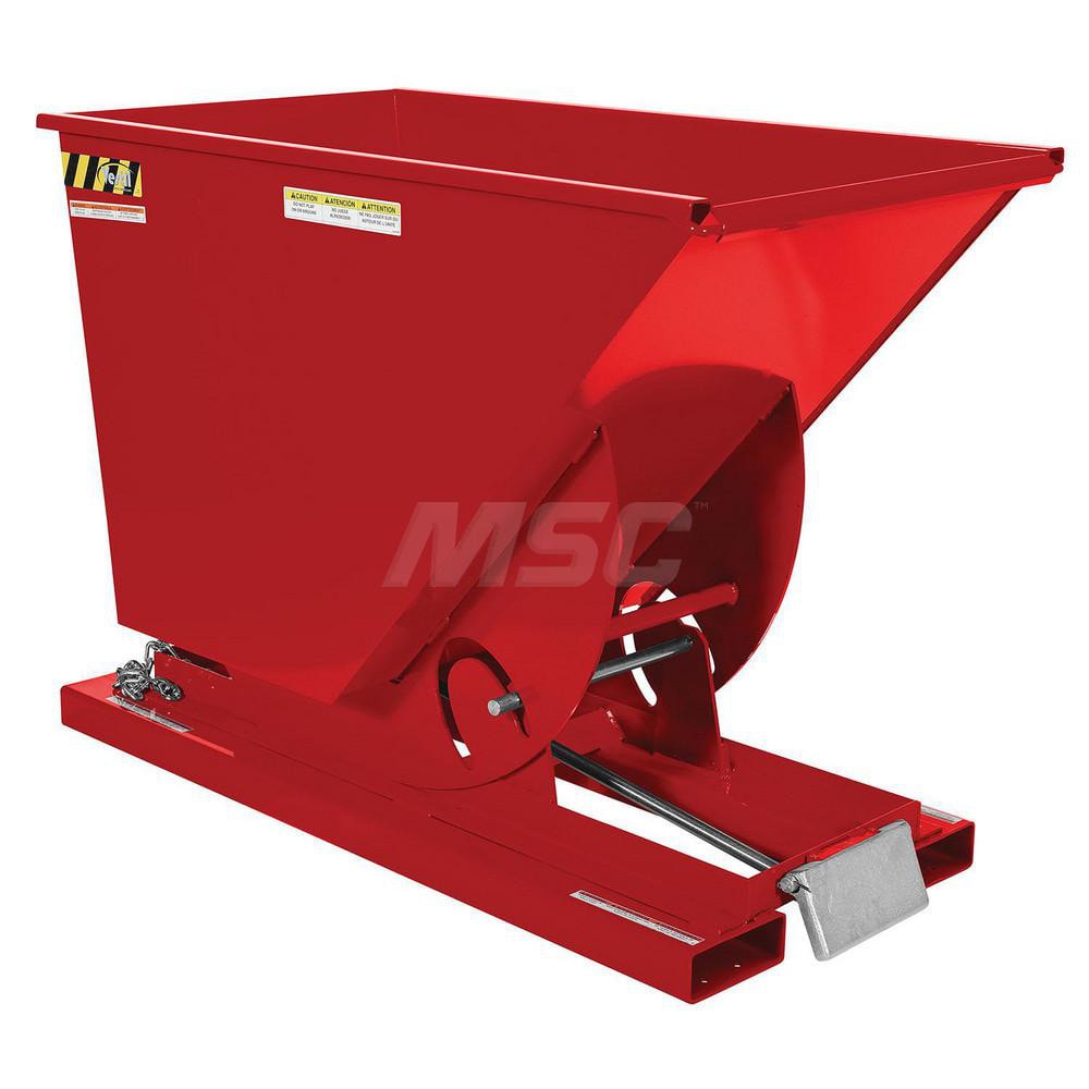 Stationary Tilt Hopper: 2,000 lb Capacity, 32