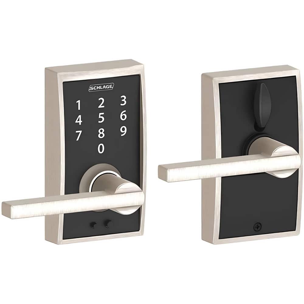 Lever Locksets, Lockset Type: Entrance , Key Type: Keyed Different , Back Set: 2-3/4 (Inch), Cylinder Type: None , Material: Metal  MPN:FE695 CEN619LAT