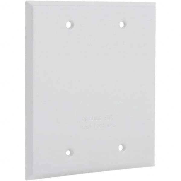 Weatherproof Box Covers, Electrical Box Shape: Rectangle, Number Of Outlets: 0, Resistance Features: Non-Corrosive, Housing Material: Aluminum MPN:5175-1