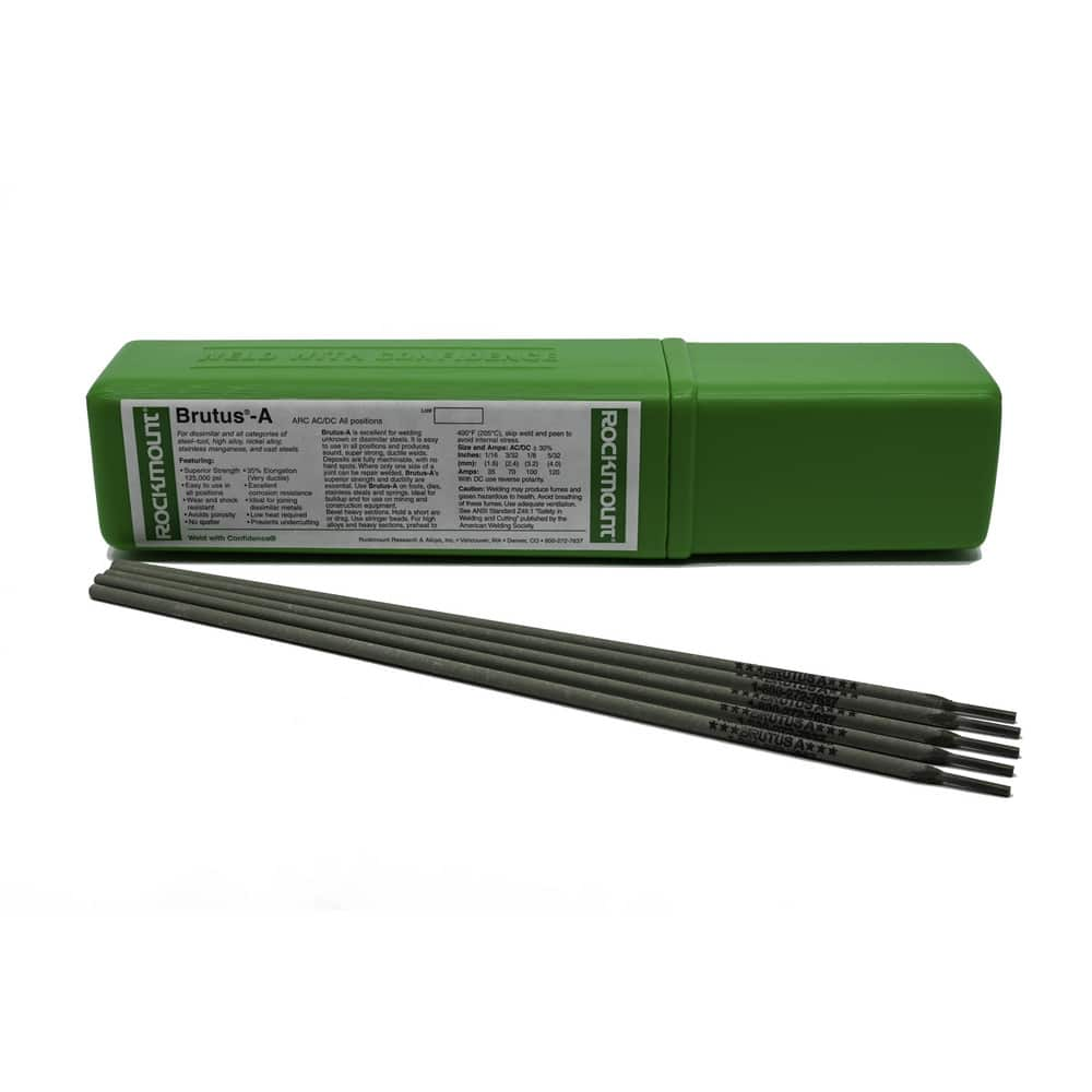 Arc Welding Rods & Electrodes, Type: Brutus A Maintenance Welding Electrode , Rod Shape: Round , Length (Inch): 12in  MPN:1103-1