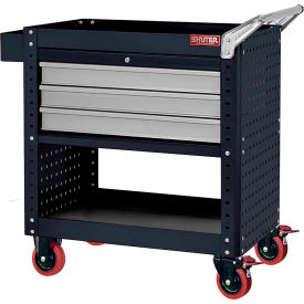 Shuter® Steel Utility Cart w/3 Higher Drawers 800 lb. Cap 34-3/8