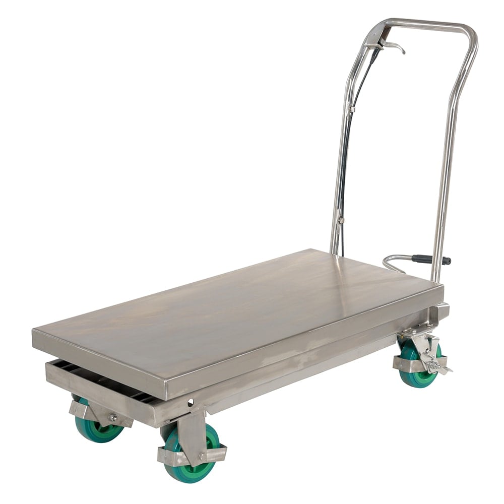 Mobile Battery Lift Table: 1,000 lb Capacity, 12-1/2 to 38-1/2