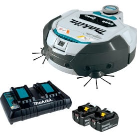 Makita Brushless Smart Robotic HEPA Vacuum Kit w/ 18V X2 LXT Li-Ion Batteries 8-7/8