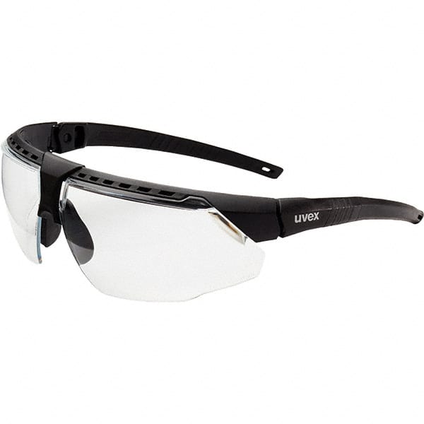 Safety Glass: Scratch-Resistant, Polycarbonate, Clear Lenses, Full-Framed, UV Protection MPN:S2850