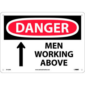 Safety Signs - Danger Men Working Above - Aluminum D125AB