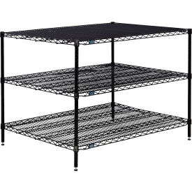 Nexel® 3 Shelf Black Epoxy Wire Shelving Unit Starter 72