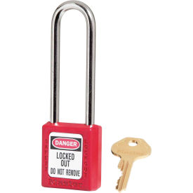 Master Lock® Thermoplastic Zenex™ 410LTRED Safety Padlock 1-1/2