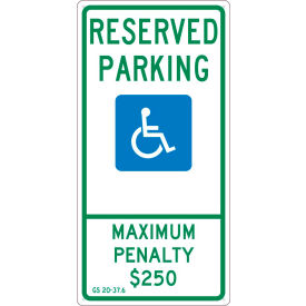 NMC TMS329G Traffic Sign Reserved Parking North Carolina 24