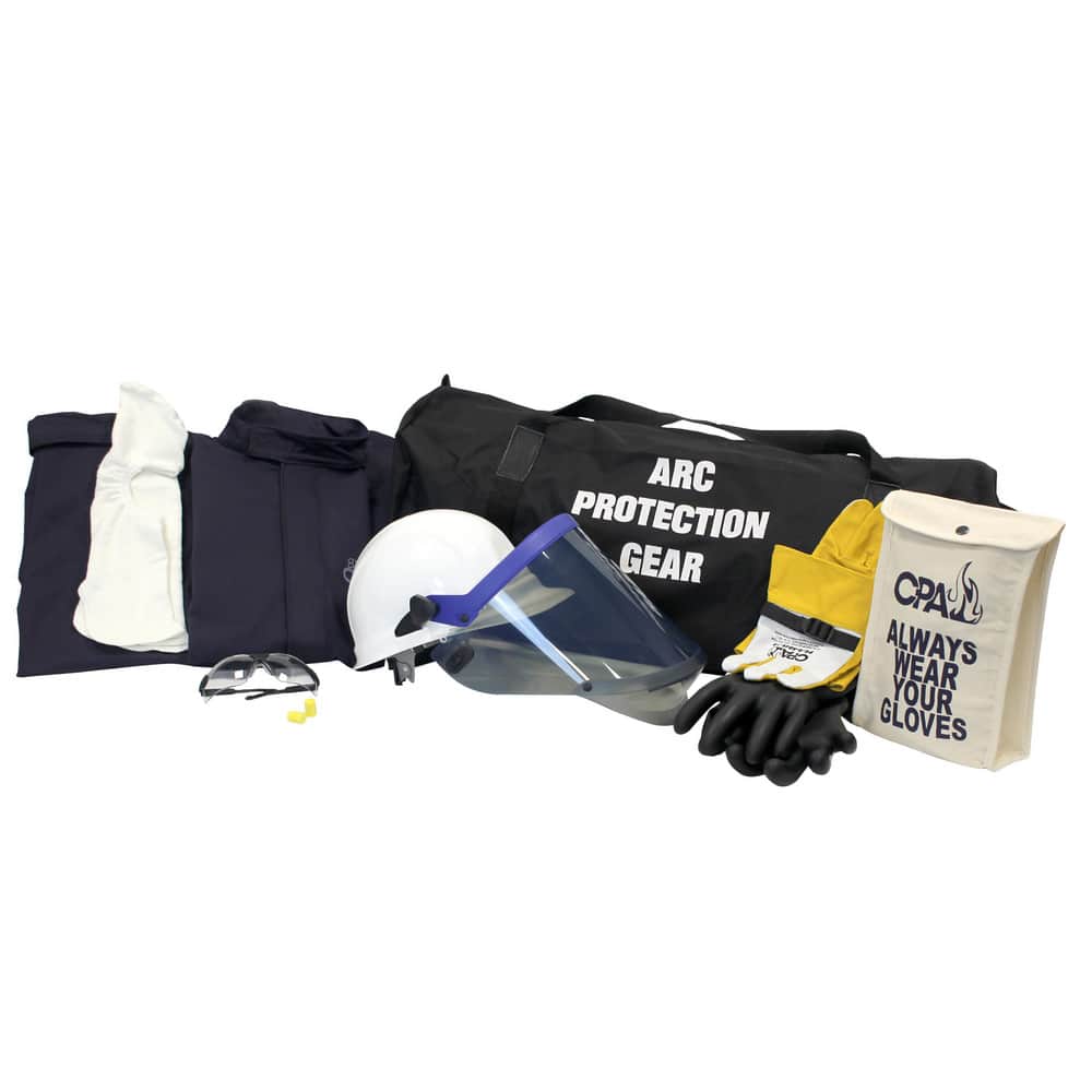 Arc Flash Clothing Kits, Protection Type: Arc Flash , Garment Type: Bib Overalls, Hoods, Jacket , Maximum Arc Flash Protection (cal/Sq. cm): 8.00  MPN:AG8-M-11
