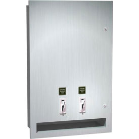 ASI® Recessed Sanitary Napkin and Tampon Dispenser Free Operation - 04684-F 10-04684-F