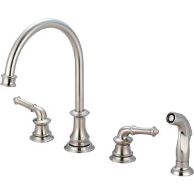 Pioneer Del Mar 2DM201-BN Two Handle Kitchen Faucet with Spray PVD Brushed Nickel 2DM201-BN