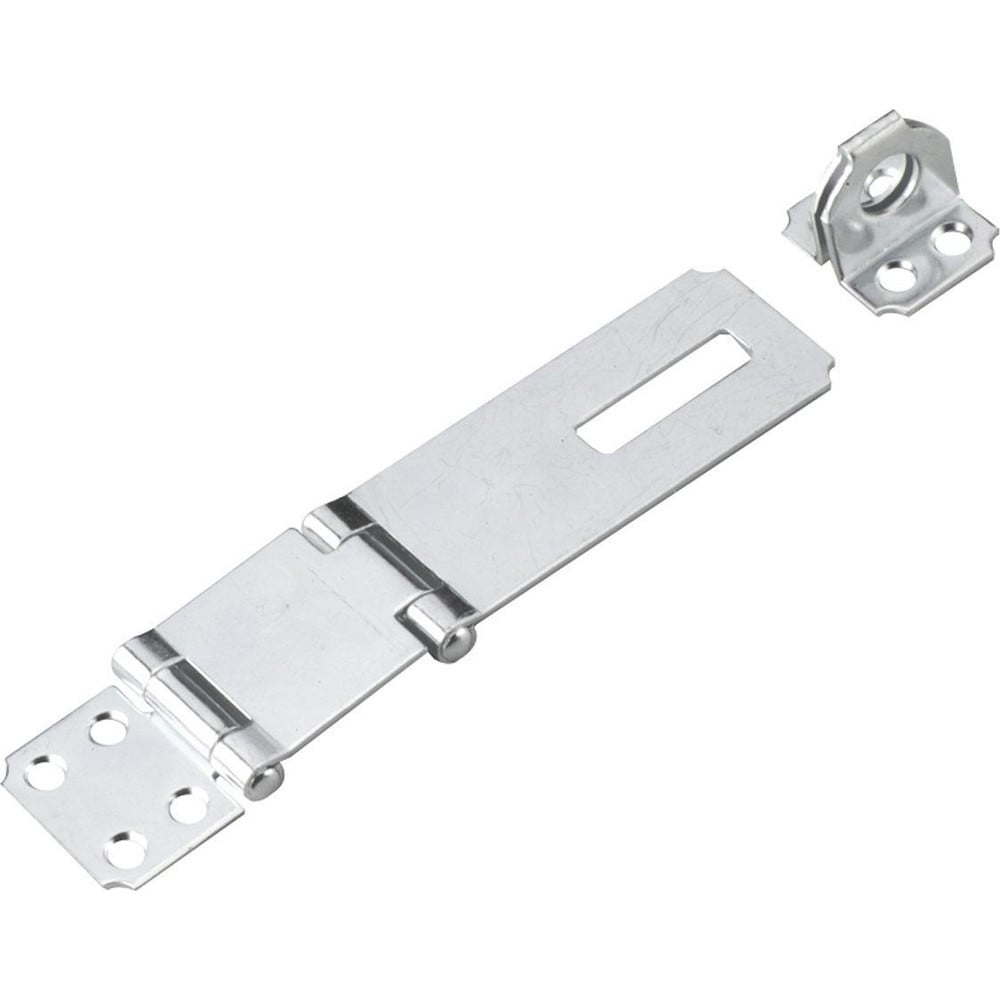 Hasps, Hasp Type: Double Hinged , Material: Steel , Arm Length: 3.53 in , Finish: Zinc-Plated , Arm Width: 1.5in  MPN:319XR