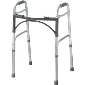 Drive Medical Deluxe Two Button Folding Walker 15-1/2