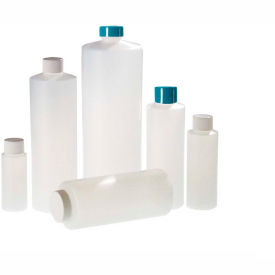 Qorpak PLA-03220 16oz (480ml) Natural HDPE Cylinder Bottle Only 28-400 Neck Finish Case of 153 PLA-03220