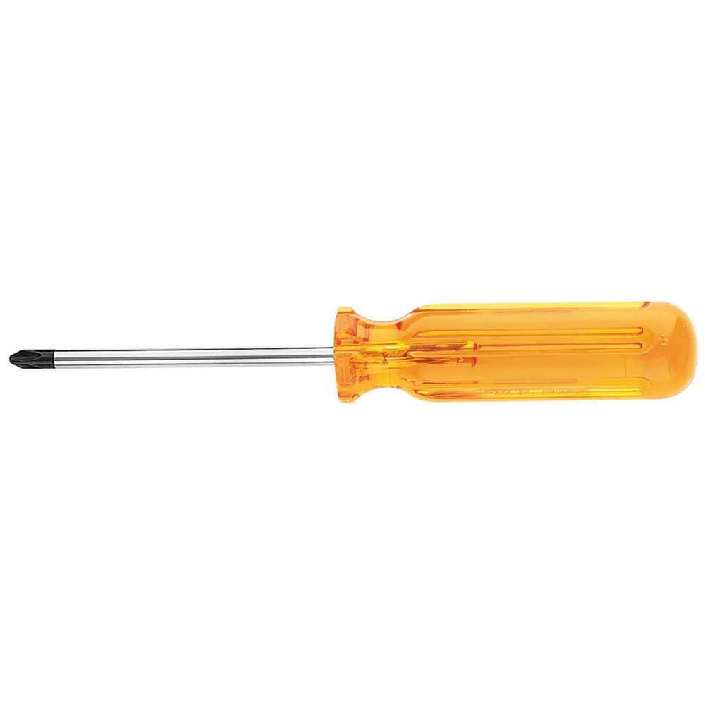 Phillips Screwdrivers, Overall Length (Decimal Inch): 6.6250 , Handle Type: Cushion Grip , Phillips Point Size: #1 , Handle Color: Yellow  MPN:BD111