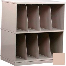 Stackbin® Two-Shelf X-Ray Storage Cabinet Beige 3-2XRBG