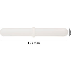 Bel-Art Spinbar Giant Polygon Teflon Magnetic Stirring Bar 127 x 16mm White with Pivot Ring 371220005