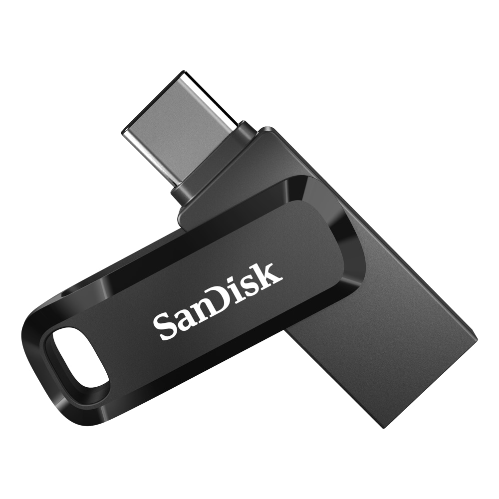 SanDisk Ultra Dual Drive Go USB Type-C/Type-A Flash Drive, 64GB, Black (Min Order Qty 5) MPN:SDDDC3-064G-A46