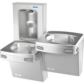 Oasis® PG8FEBFSL Bi-Level Drinking Fountain with Bottle Filler Filtered Stainless Steel 507045