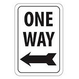 Aluminum Sign -  One Way Left Arrow - .063