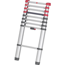 Hailo T80 Safety Telescopic Ladder w/ 9 Steps Ladder & One Hand Unlocking System 330 lb. Capacity 7113-091