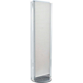 Approved 700256-WHT Pegboard Floor Stand W/5