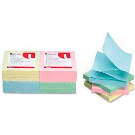 Universal One® Fan-Folded Pop-Up Notes 3 x 3 4 Pastel Colors 12 100-Sheet Pads/Pack UNV35619