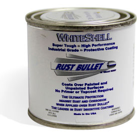 Rust Bullet WhiteShell Protective Coating and Topcoat 1/4 Pint Can WSQP WSQP