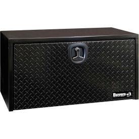 Buyers Steel Underbody Truck Box W/ Diamond Tread Aluminum Door - Black 18x18x36 - 1702505 1702505