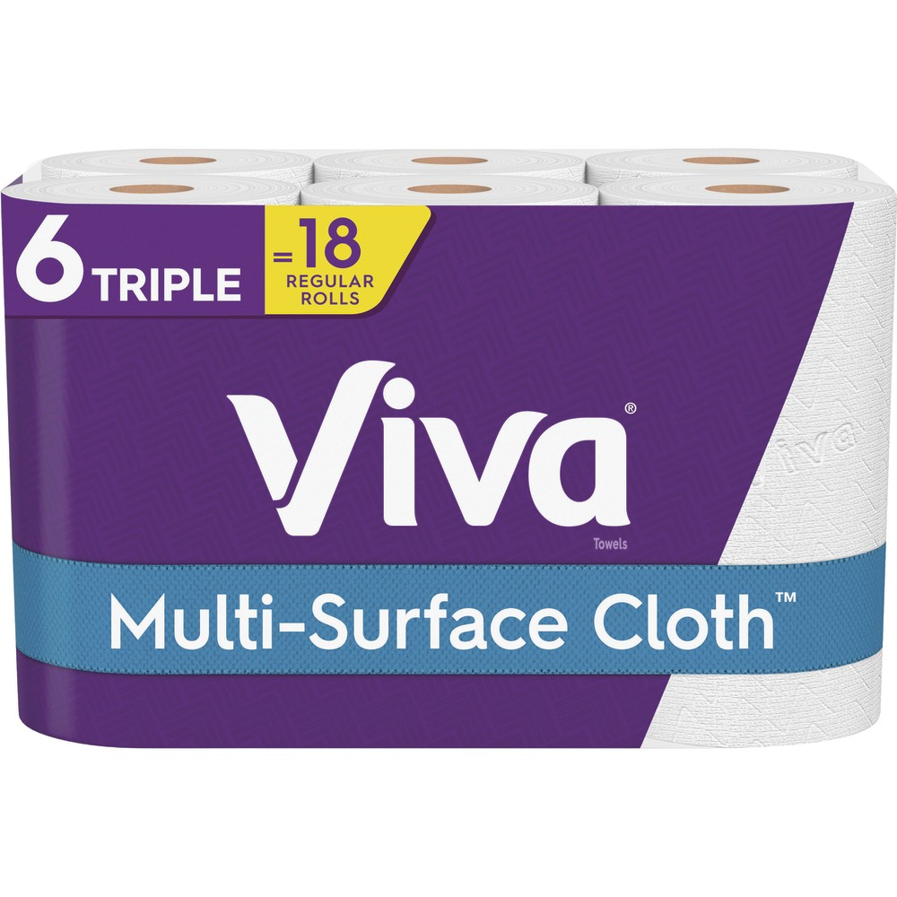 Viva Choose-A-Sheet Paper Towels, White, 165 Sheets Per Roll, Pack Of 6 Rolls (Min Order Qty 2) MPN:KCC50777