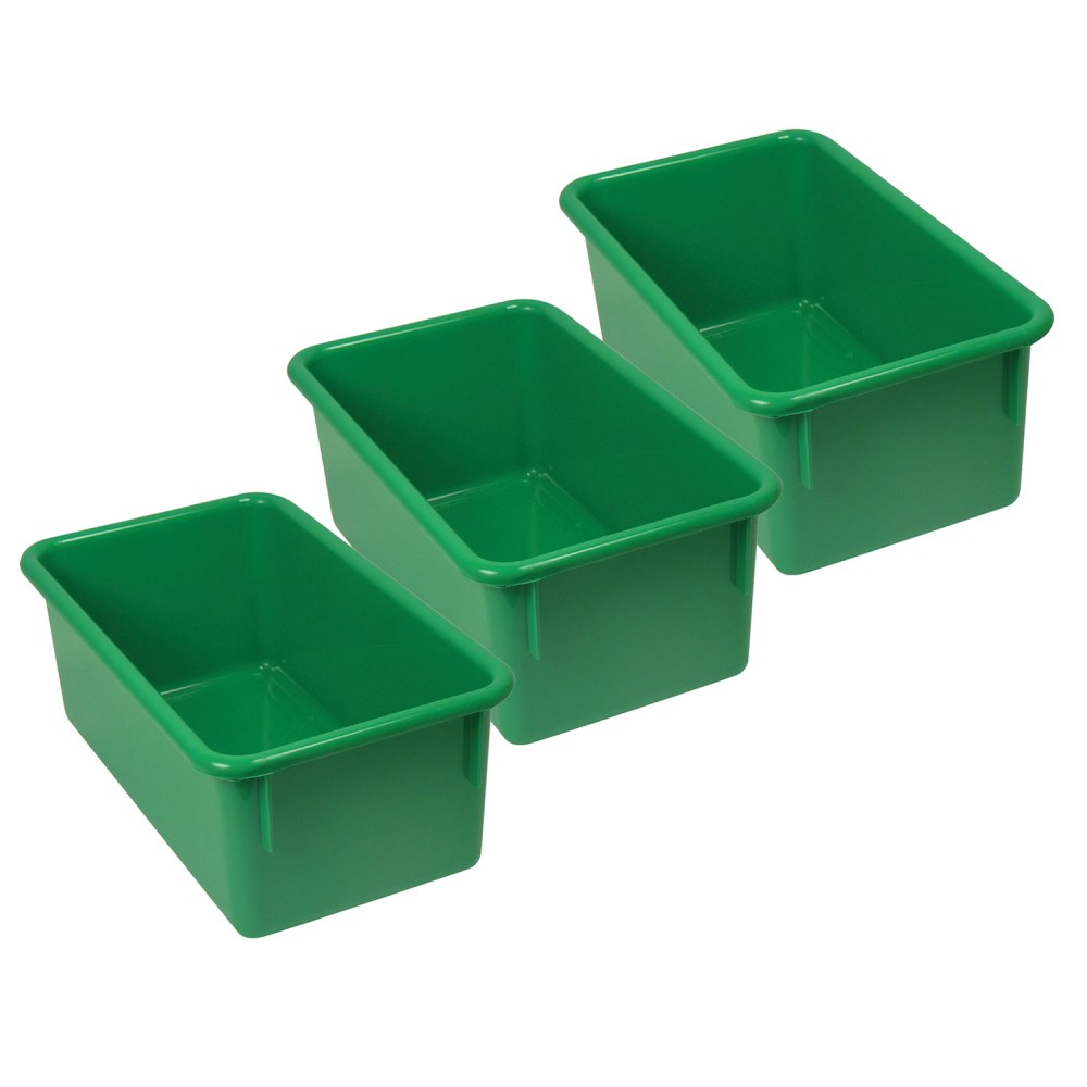 Romanoff Stowaway Trays, 5-1/4inH x 7-3/4inW x 13-1/4inD, Green, Pack Of 3 Trays (Min Order Qty 3) MPN:ROM12105-3