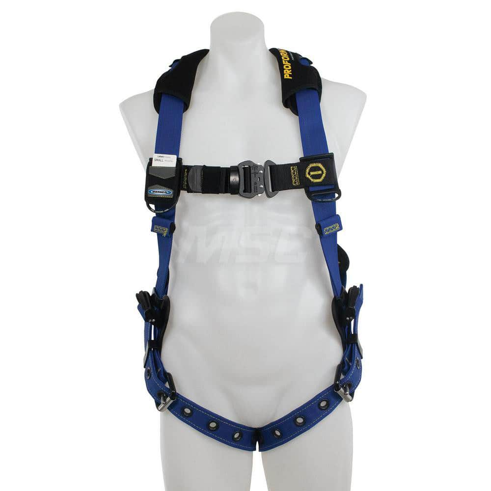 Fall Protection Harnesses: 400 Lb, Single D-Ring Style, Size Medium & Large, For General Industry, Back MPN:H012002