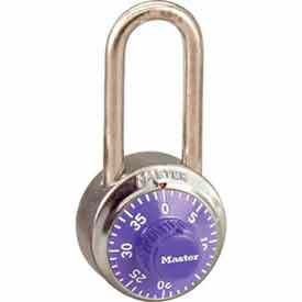 Master Lock® No. 1502LHPRP General Security Combo Padlock LH Shackle - Purple Dial 1502LHPRP