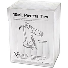 Celltreat 10mL Pipette Tips Ovation Graduated VistaClear Box Sterile 60 PK 4058-6102