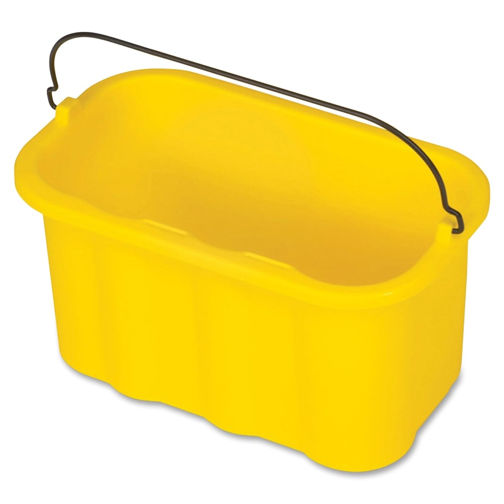 Rubbermaid Commercial 10-quart Sanitizing Caddy - 2.50 gal - 8in x 14in x 7.5in - Yellow - 6 / Carton MPN:9T8200YWCT