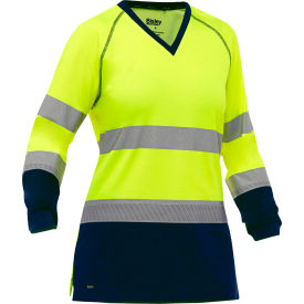 Pip  Bisley® Women's Long Sleeve Shirt Class 3 L Hi-Vis Yellow W6118T-YN/L313