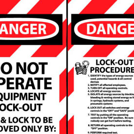 NMC™ Do Not Operate Equipment Lockout Procedure Tags LOTAG28