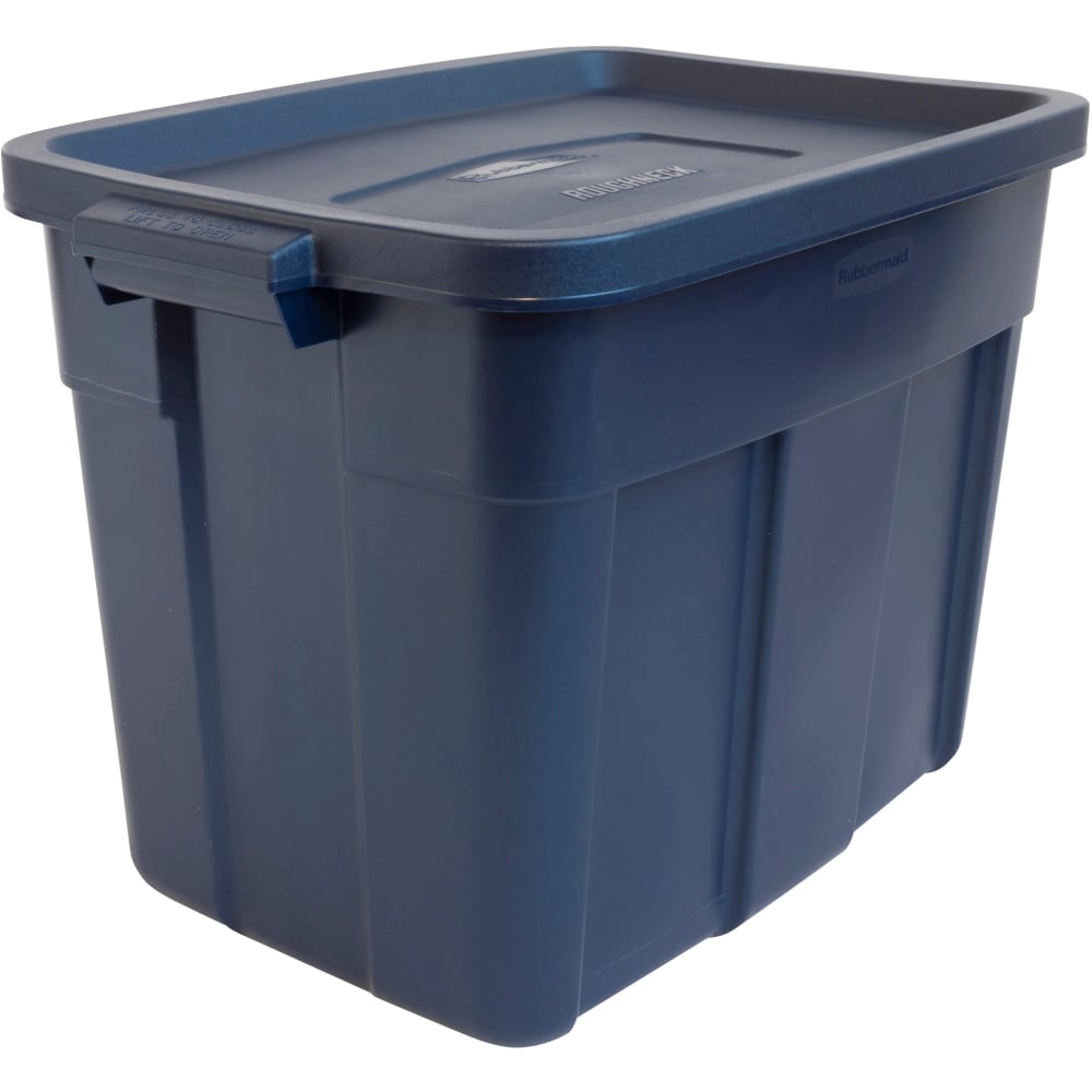 Rubbermaid Roughneck Totes, 18-Gallon, Dark Indigo Metallic (Min Order Qty 3) MPN:RMRT180000