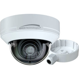 Speco® 4MP H.265 AI IP Dome Camera w/ IR & Junction Box 2.8-12mm Motorized Lens White Housing O4D9M