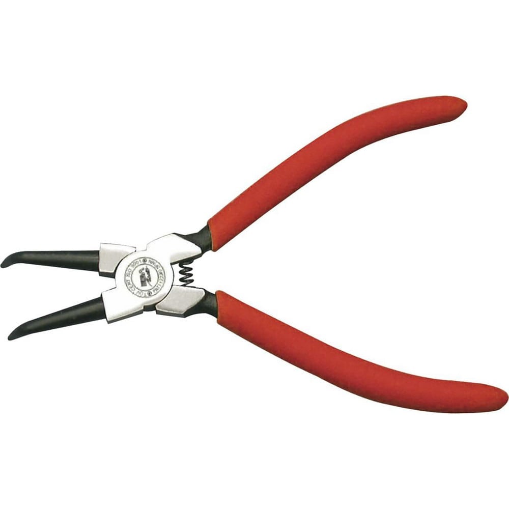 Retaining Ring Pliers, Type: Internal Bent Circlip Plier , Tip Angle: 50.00 , Ring Diameter Range (Inch): 3/4 to 2-3/8 , Overall Length (Decimal Inch): 6.6929  MPN:62180