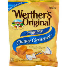 Werther's Original Chewy Caramels Sugar Free 2.75 oz 3 Pack 30201006