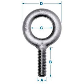 Ken Forging K2003-UNF - Carbon Eyebolt - Plain Pattern - 3/8-24 - 1-1/4