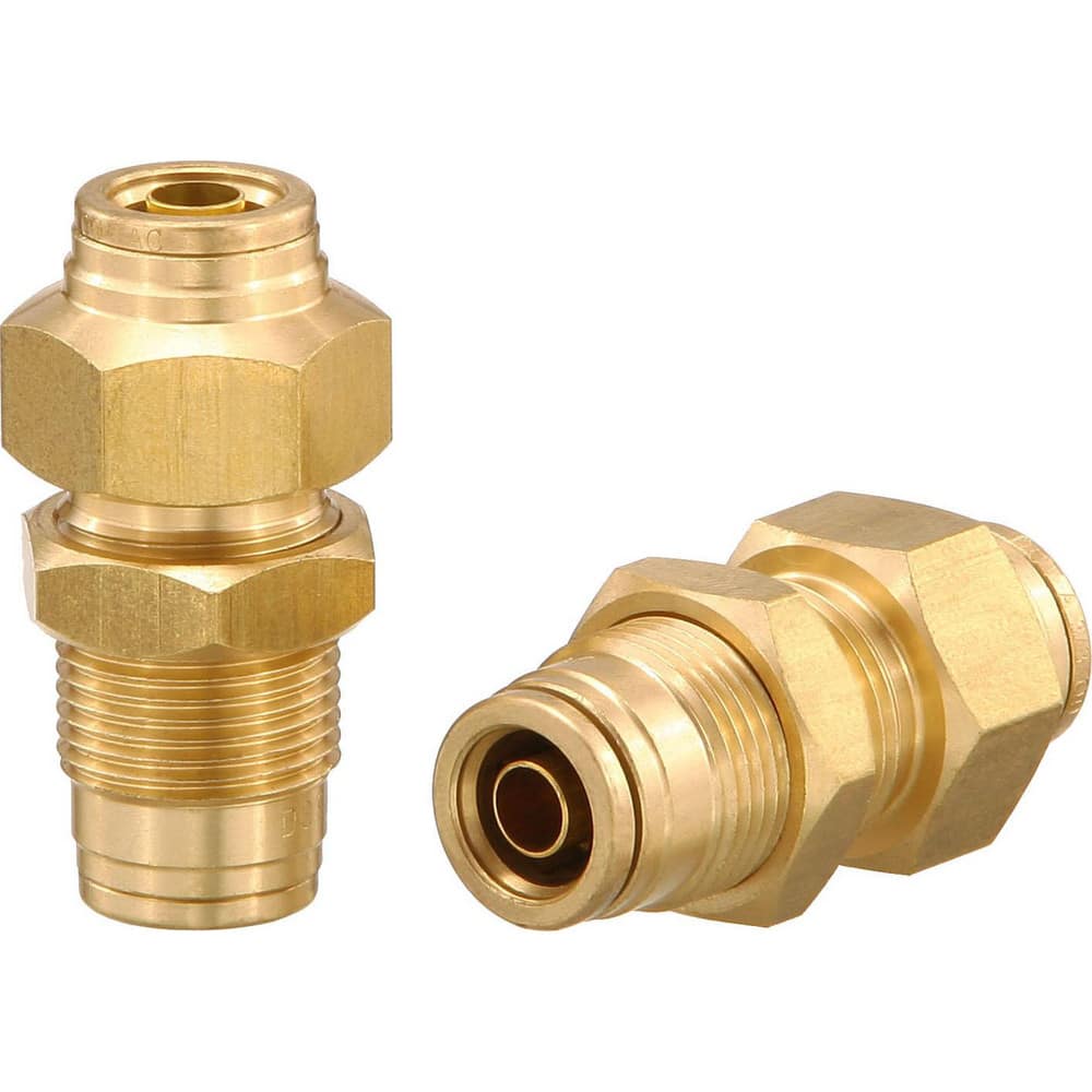 Metal Push-To-Connect Tube Fittings, Connection Type: Push-to-Connect , Material: Brass , Tube Outside Diameter: 1/4 , Overall Length (mm): 41.00  MPN:PC82-DOT-4