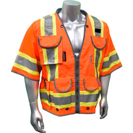 Radians® Type R Class 3 Heavy Duty Engineer Vest Orange 4XL SV55-3ZOD-4X SV55-3ZOD-4X