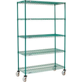 Nexel® 5 Shelf Truck Poly-Green® 24