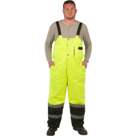 Utility Pro™ Hi-Vis Lined Bib Overall Class E 5XL Yellow UHV500X-5X-Y