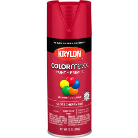 Krylon® Colormaxx™ Paint & Primer 12 oz. Gloss Cherry Red - Pkg Qty 6 K05511007